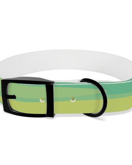 Pastel Green Patches Medium Dog Collar