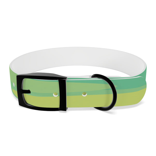 Pastel Green Patches Medium Dog Collar