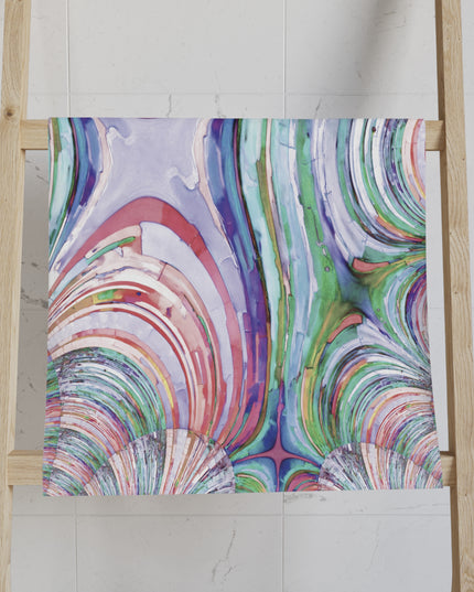 Uzi Spiral Pastels Hand Towel, 16" x 28"