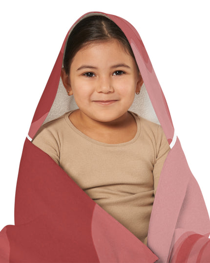 Power Red Youth Hooded Towel, 24" x 48"