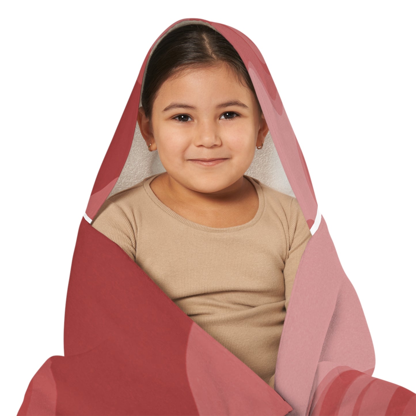 Power Red Youth Hooded Towel, 24" x 48"
