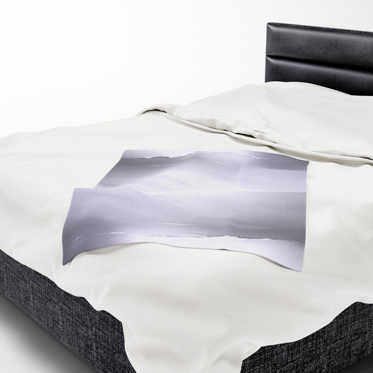 Sephia Sea Dark Fog Velveteen Plush Blanket, 30" x 40"