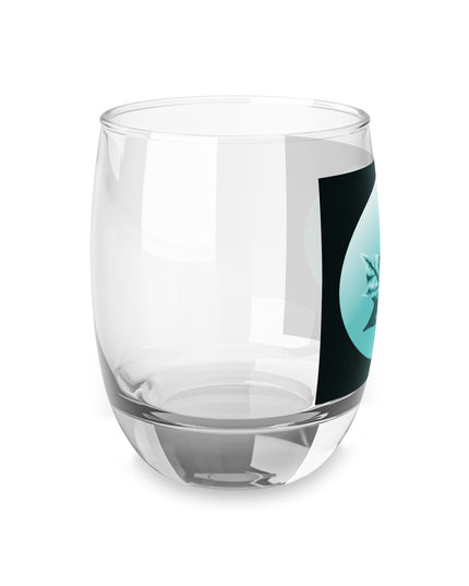 Tif Green Maple Leaf Whiskey Glass, 6 oz