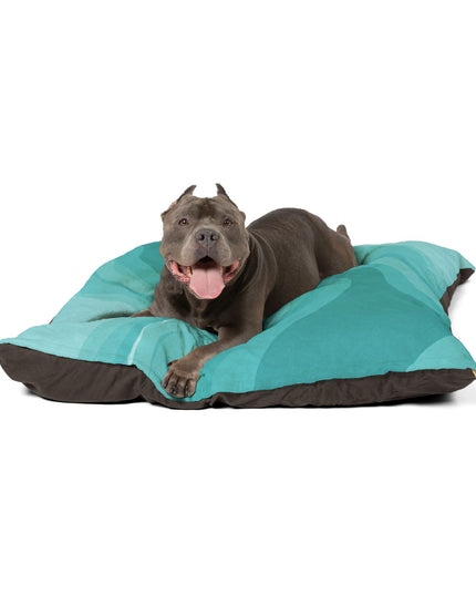Tif Green Wavey 50" × 40" Pet Bed