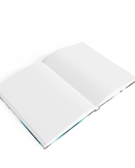 Tif Green Gray Floral Bunch Journal - 128 Blank pages, 5" x 7"