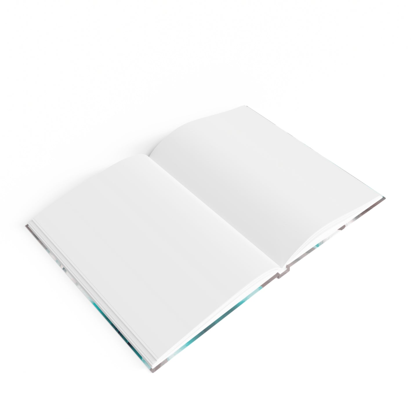 Tif Green Gray Floral Bunch Journal - 128 Blank pages, 5" x 7"