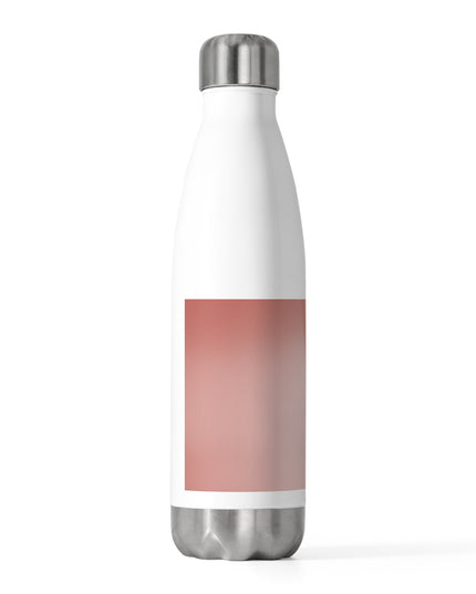 Rose Red Fade 20oz Insulated White Water Bottle