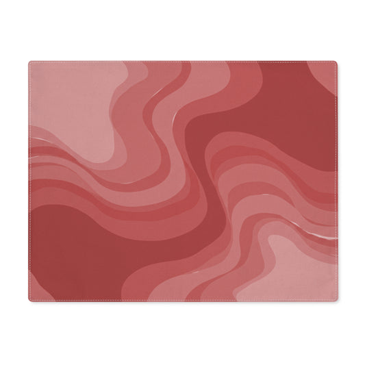 Power Red Wavey Placemat, 1 pc