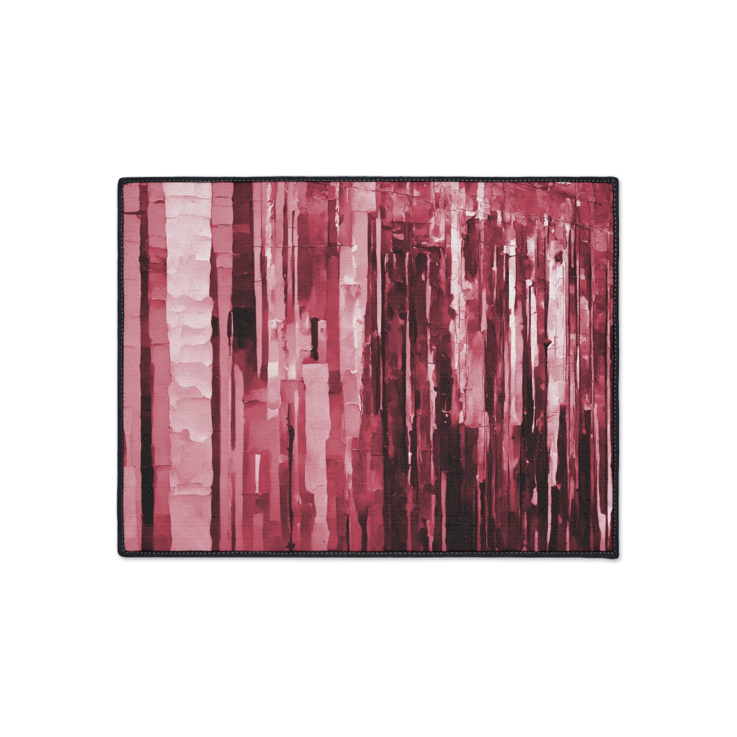 Striped Ruby 18" x 24" Heavy Duty Floor Mat
