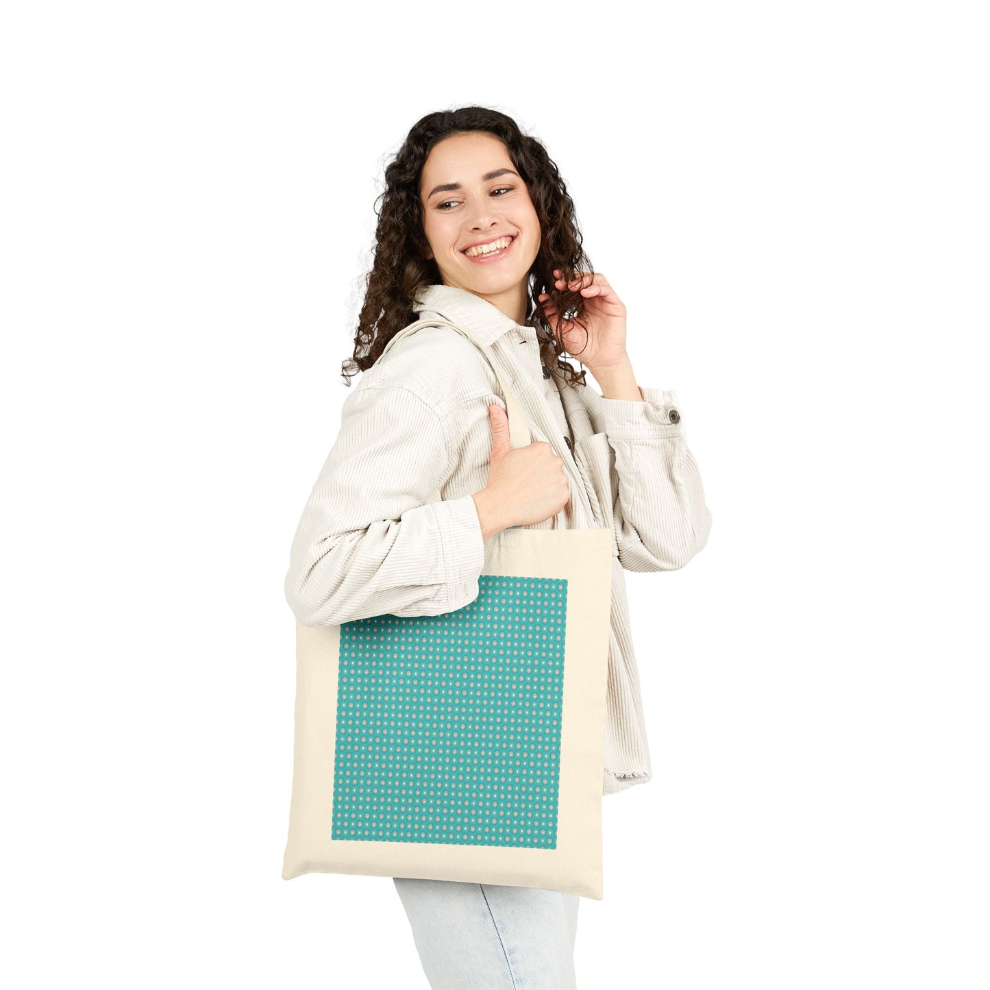 Tif Green Star-crossed Bodies Cotton Canvas Tote Bag