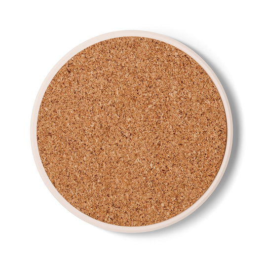 Striped Beta 4" x 4" Round Ceramic Coaster