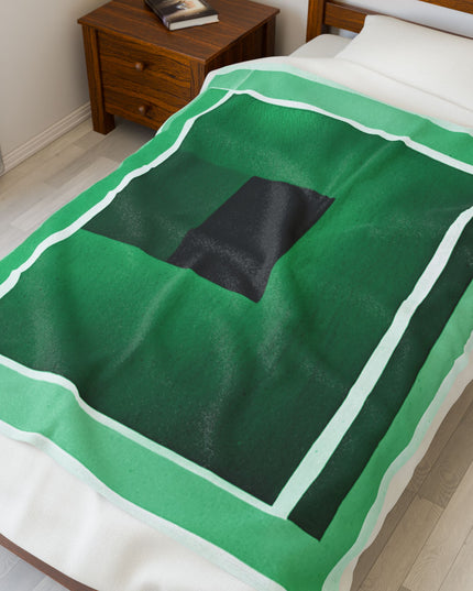 MInt Shadow Velveteen Plush Blanket, 50" x 60"