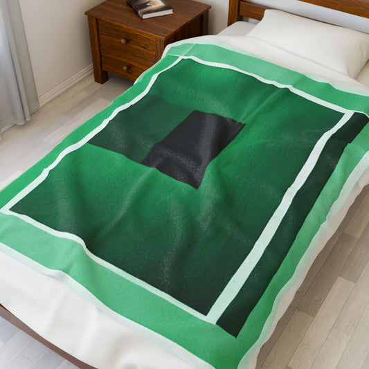 MInt Shadow Velveteen Plush Blanket, 50" x 60"