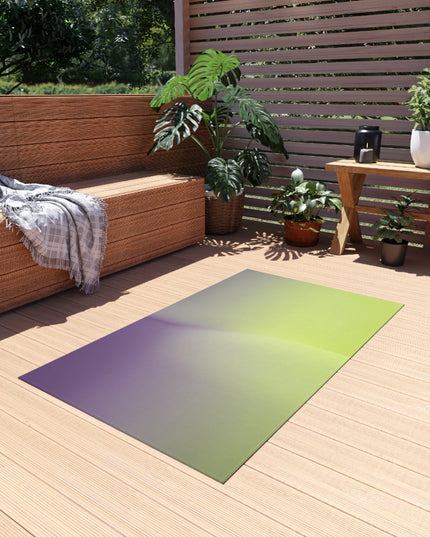 Purple Golden Fade Outdoor Rug, 36" x 60"