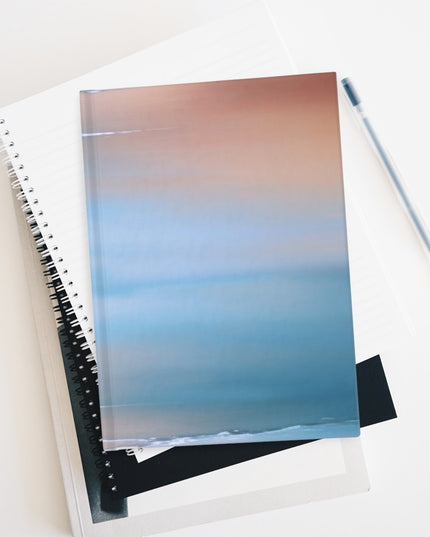 Blue Sea Peach Fog 5" x 7" Journal - 128 Blank pages