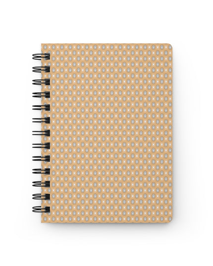 Tan Sunset Star-crossed Bodies Spiral Bound Journal, 5" x 7" 150 pages