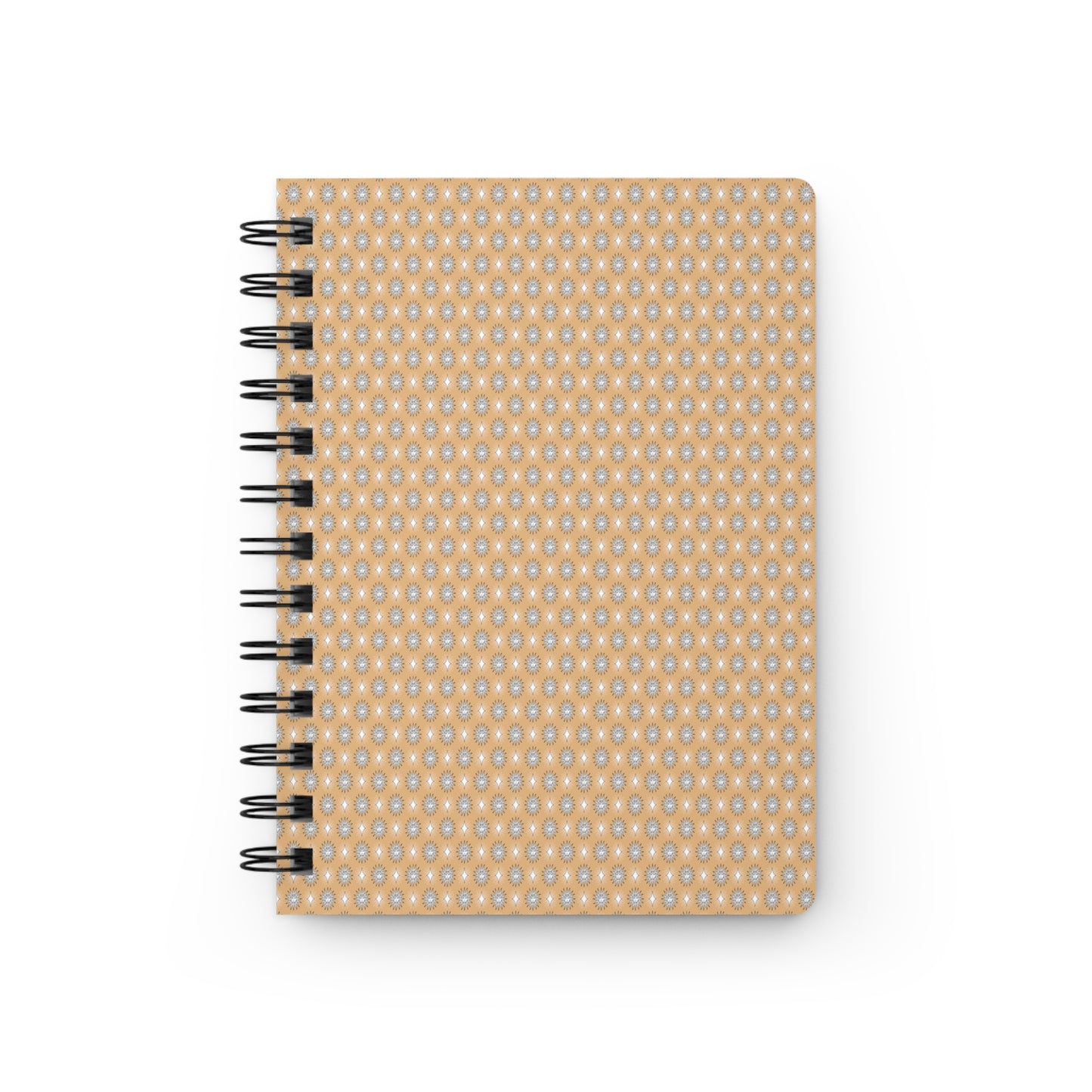 Tan Sunset Star-crossed Bodies Spiral Bound Journal, 5" x 7" 150 pages