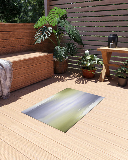 Lavender Sea Golden Fog Outdoor Rug, 24" x 36"
