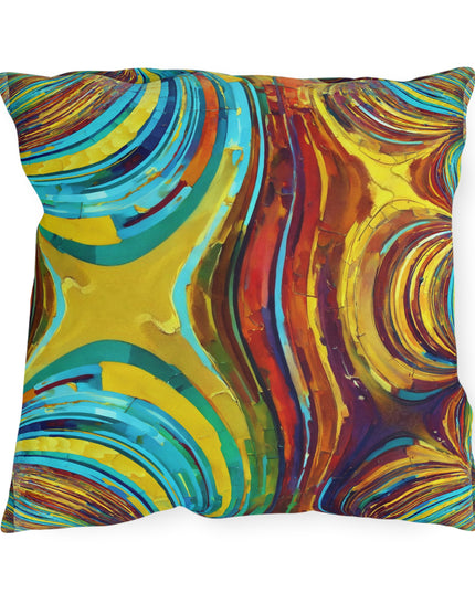 Uzi Spiral Alpha Outdoor Pillow, 18" x 18"