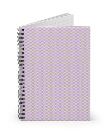 Magenta Star-crossed Bodies Spiral Notebook - Ruled Line, 6" x 8", 118 pages