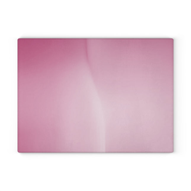 Pink Blush Fade 11" x 15" Glass Cutting Board