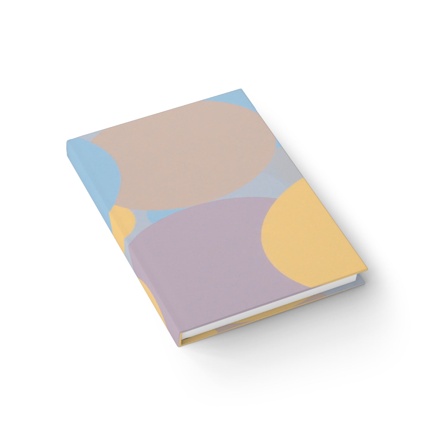 Pastel Baby Blue and Peach Patches 5" x 7" Journal - 128 Ruled Line pages