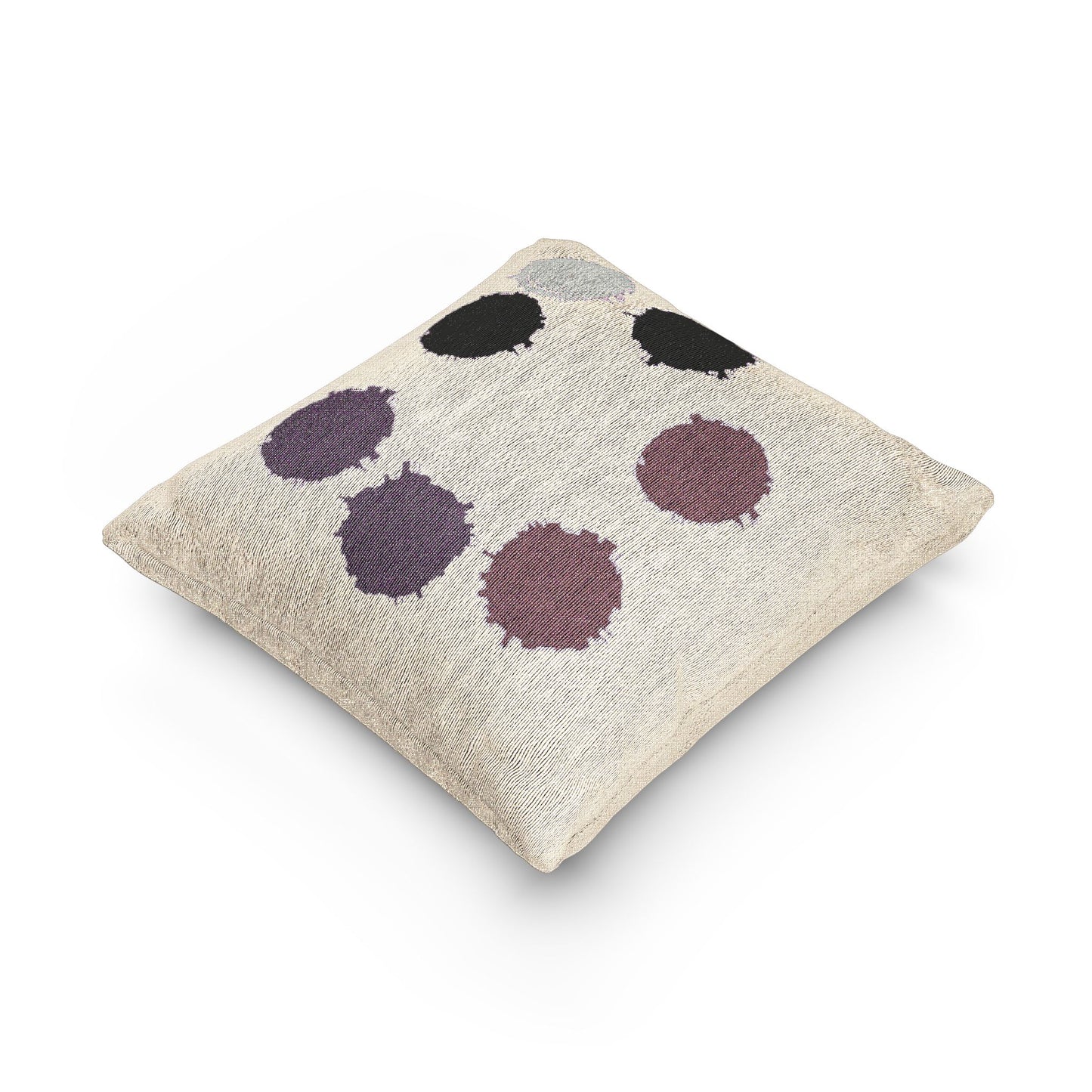 Magenta Barrel Woven Pillow, 17" x 18"