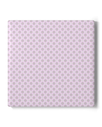 Pink Mornings Star-crossed Bodies Square Ceramic Coaster, 4" x 4"