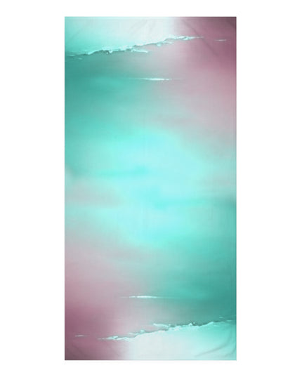 Green Sea Lavender Fog 30" x 60" Mink-Cotton Towel (50% polyester, 50% cotton)