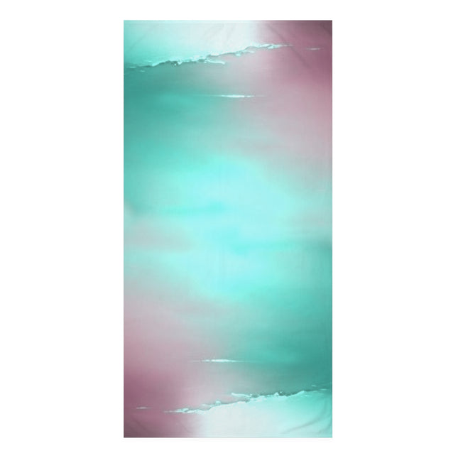 Green Sea Lavender Fog 30" x 60" Mink-Cotton Towel (50% polyester, 50% cotton)