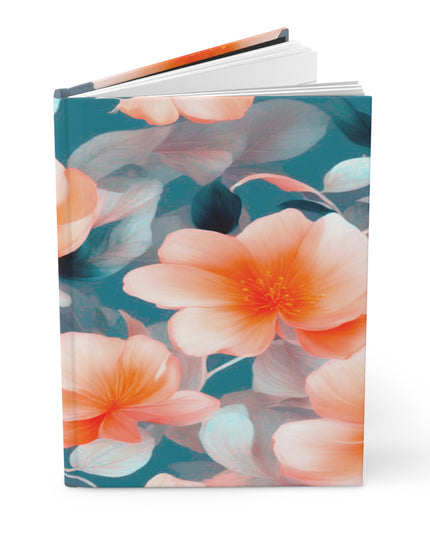 Orange Blossom Floral Bunch Hardcover Journal Matte with 150 lined pages, 5.75" x 8"