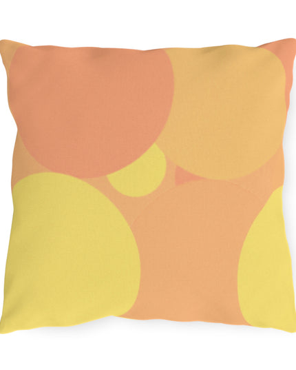 Pastel Bright Oranges Patches 16" x 16" Outdoor Pillow