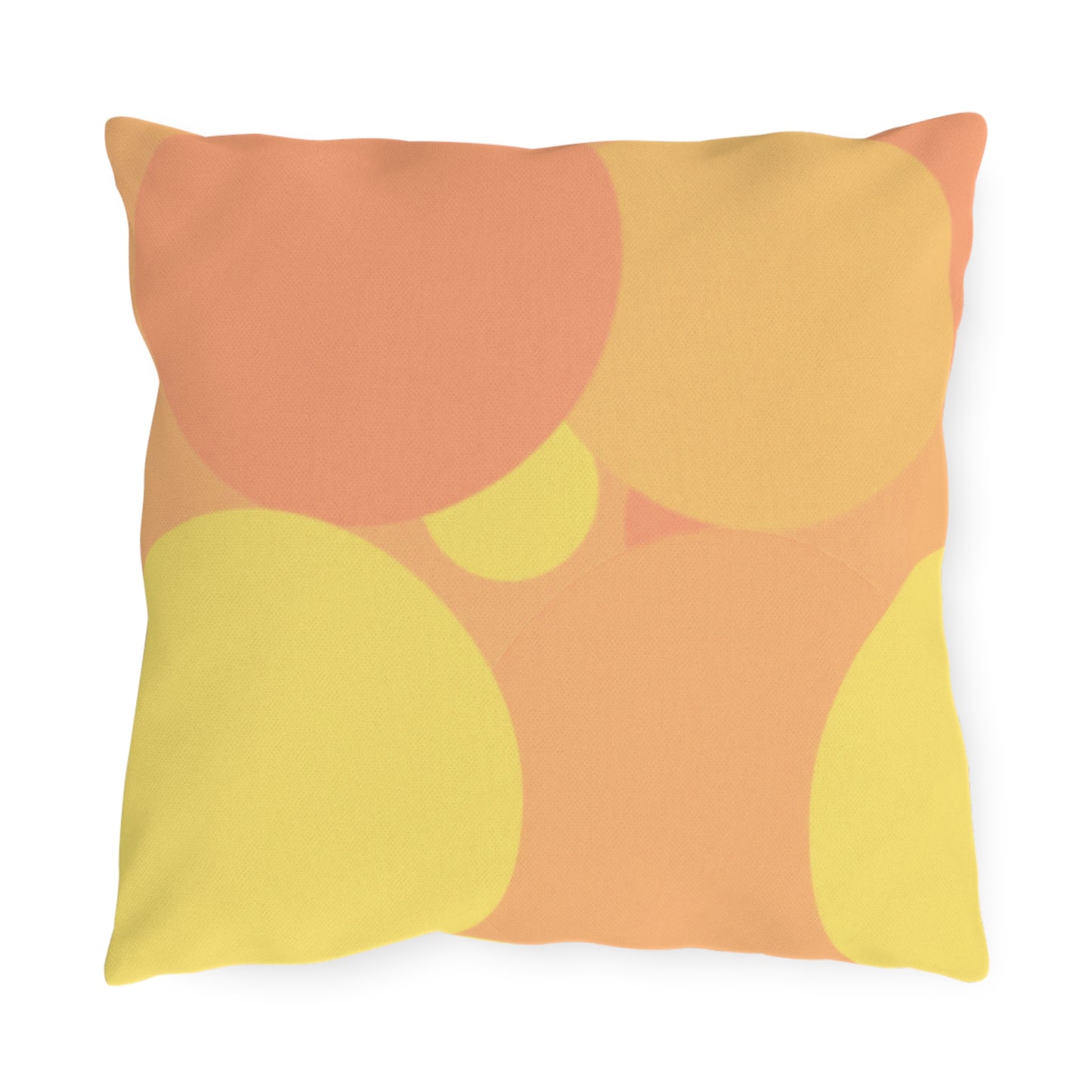 Pastel Bright Oranges Patches 16" x 16" Outdoor Pillow