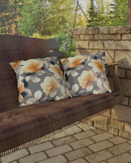 Soft Blossom Floral Bunch 18" x 18" Outdoor Pillow