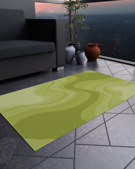 Lemon Wavey 36" x 60" Outdoor Rug
