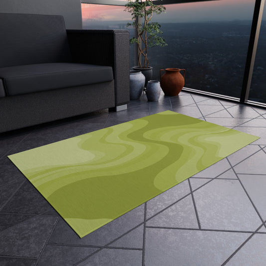 Lemon Wavey 36" x 60" Outdoor Rug