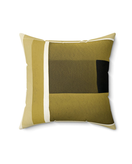 Tan Shadow 16" x 16" Faux Suede Square Pillow