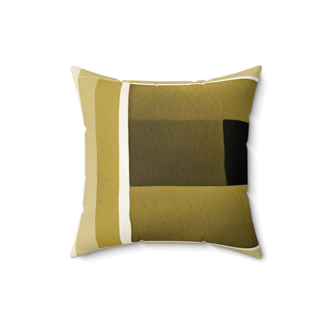 Tan Shadow 16" x 16" Faux Suede Square Pillow