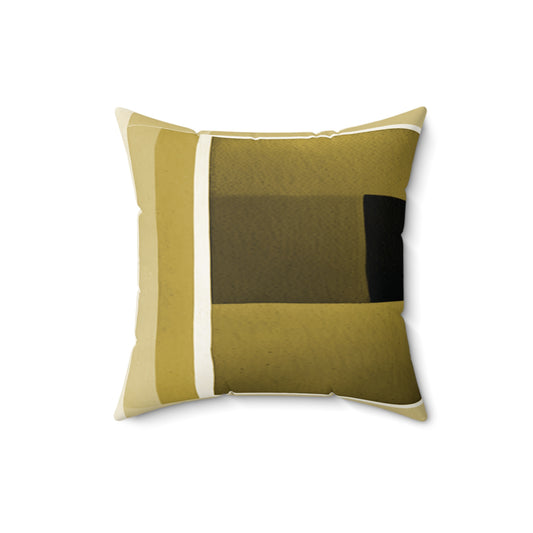 Tan Shadow 16" x 16" Faux Suede Square Pillow