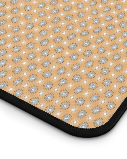 Tan Sunset Star-crossed Bodies Desk Mat, 12" x 18"