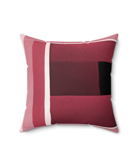 Red Shadow 16" x 16" Faux Suede Square Pillow