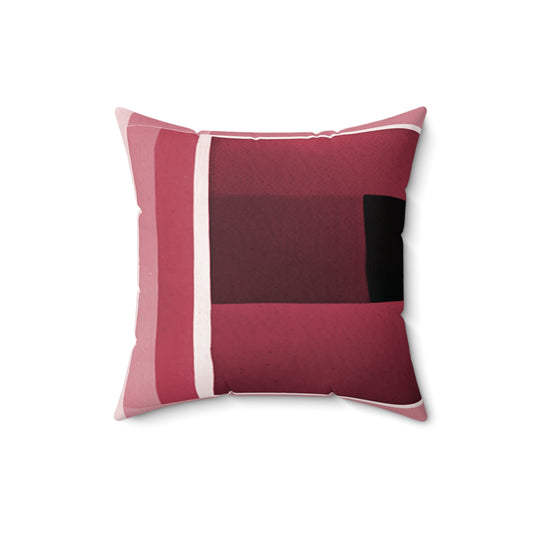 Red Shadow 16" x 16" Faux Suede Square Pillow