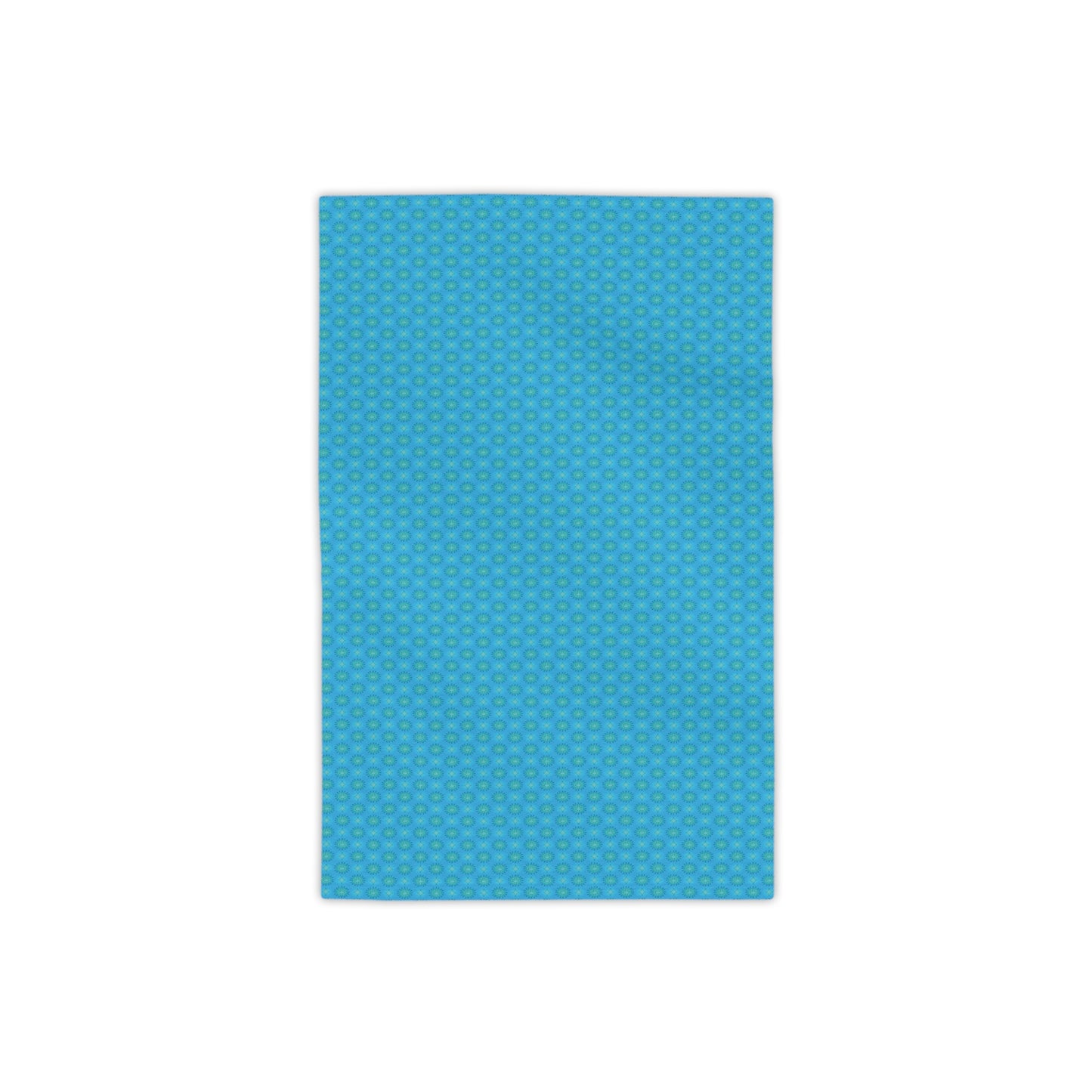 Blue Green Star-crossed Bodies Beach Towel, 18" x 27"