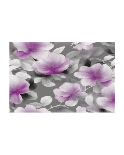 Purple Blossom Floral Bunch Outdoor Rug, 24" x 36"