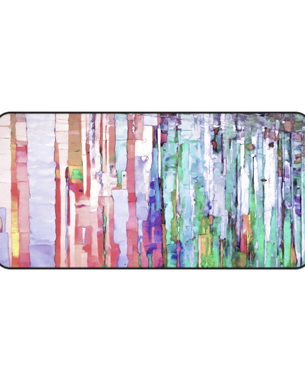 Striped Pastels 16" x 32" Desk Mat