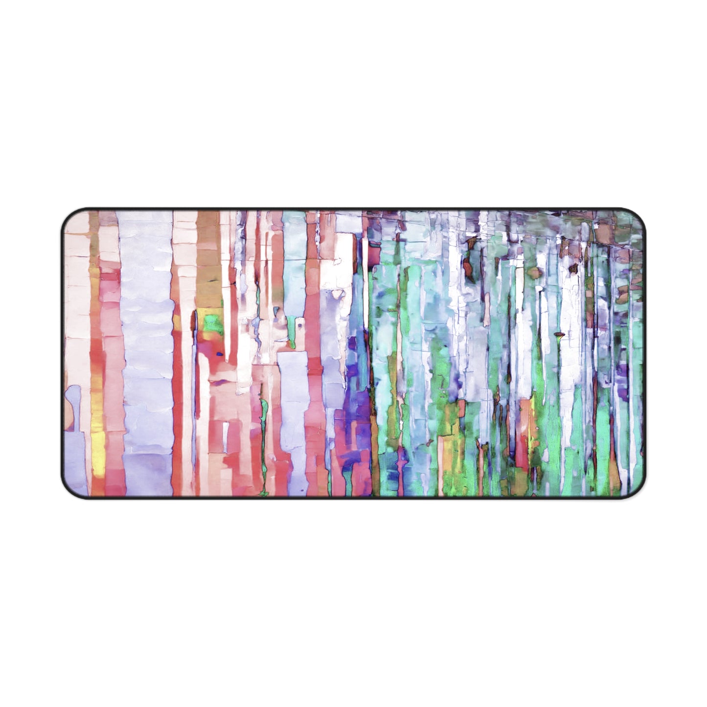 Striped Pastels 16" x 32" Desk Mat