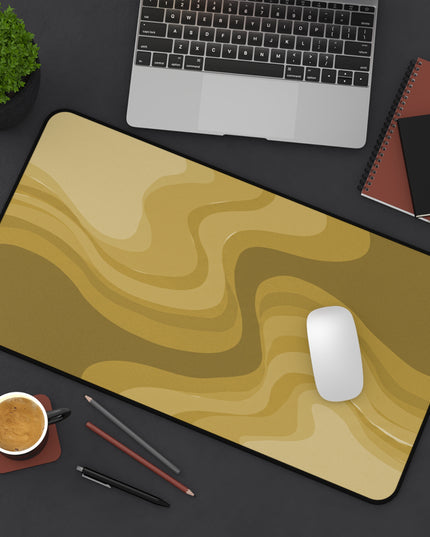 Brown Wavey 12" x 22" Desk Mat