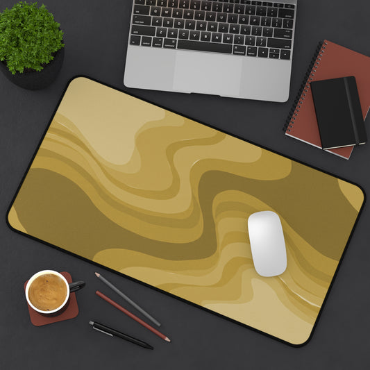 Brown Wavey 12" x 22" Desk Mat