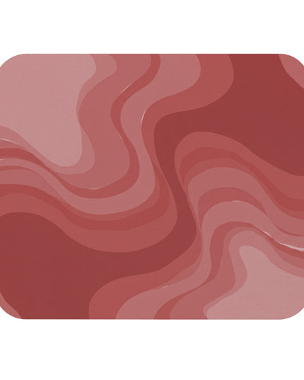 Power Red Wavey Mouse Pad, 9" x 8" Rectangle