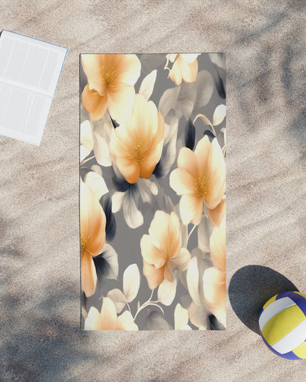 Soft Blossom Floral Bunch Beach Towel, 24" x 44"